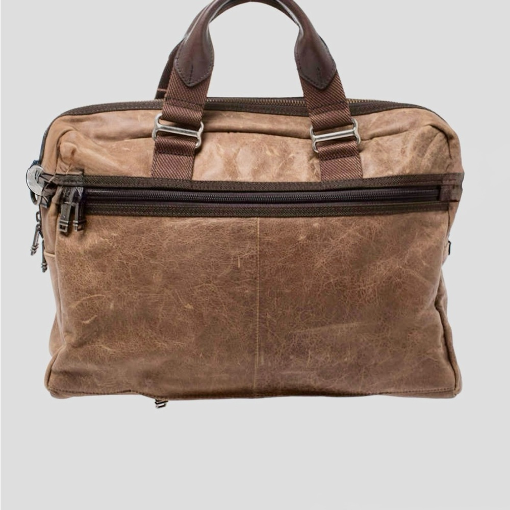 “TUMI” Alpha Bravo McNair Slim Leather Laptop Briefcase - Picture 2 of 2